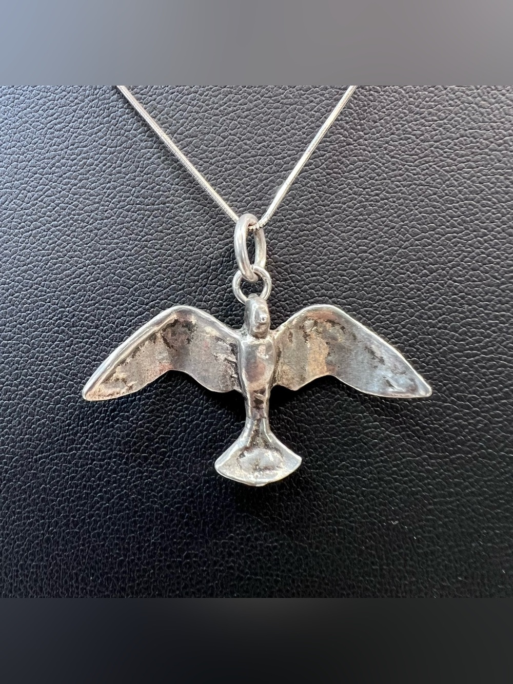 Sterling Silver Soaring Bird Pendant